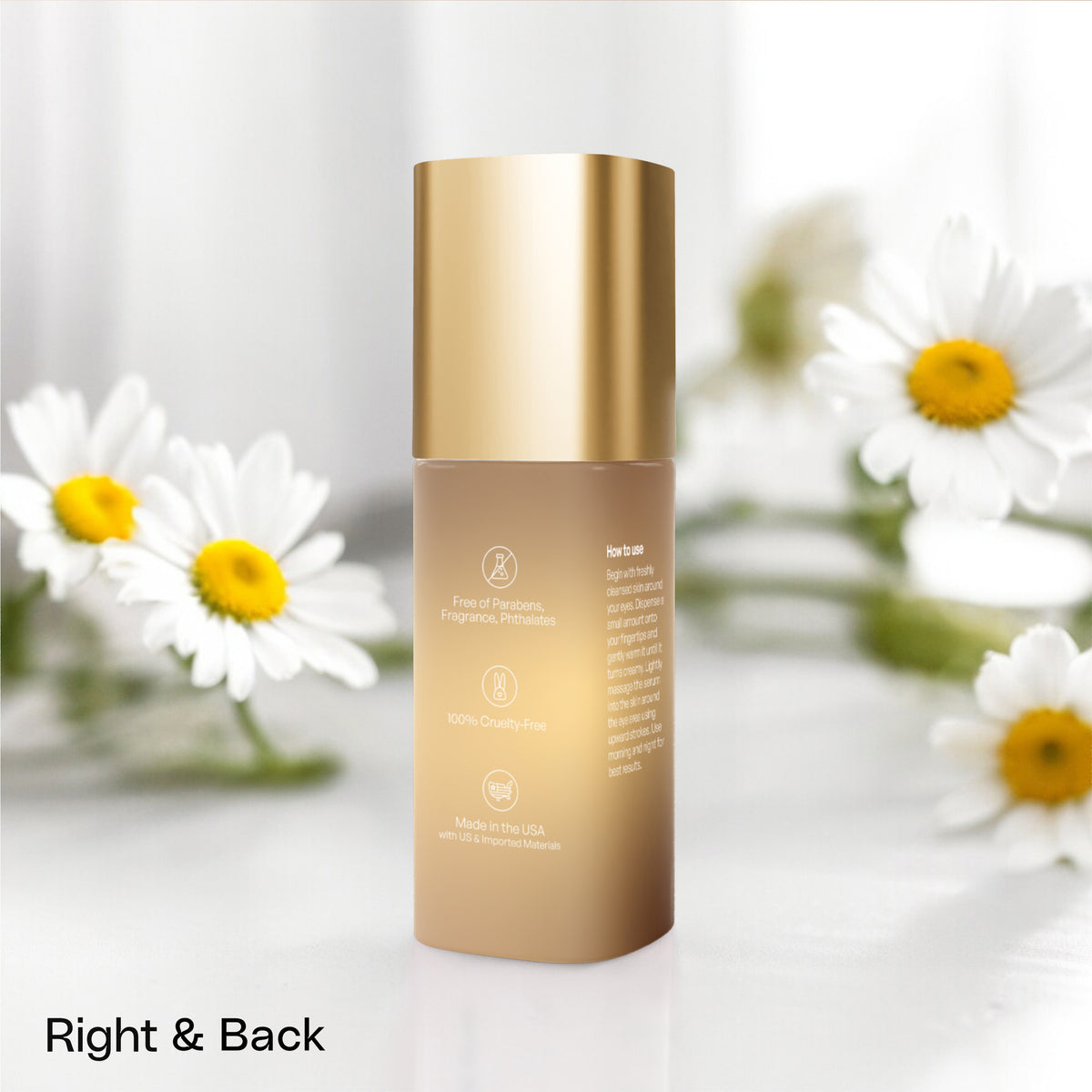 Brighten+Firm Eye Serum: Intensive Renewal Gold Cap