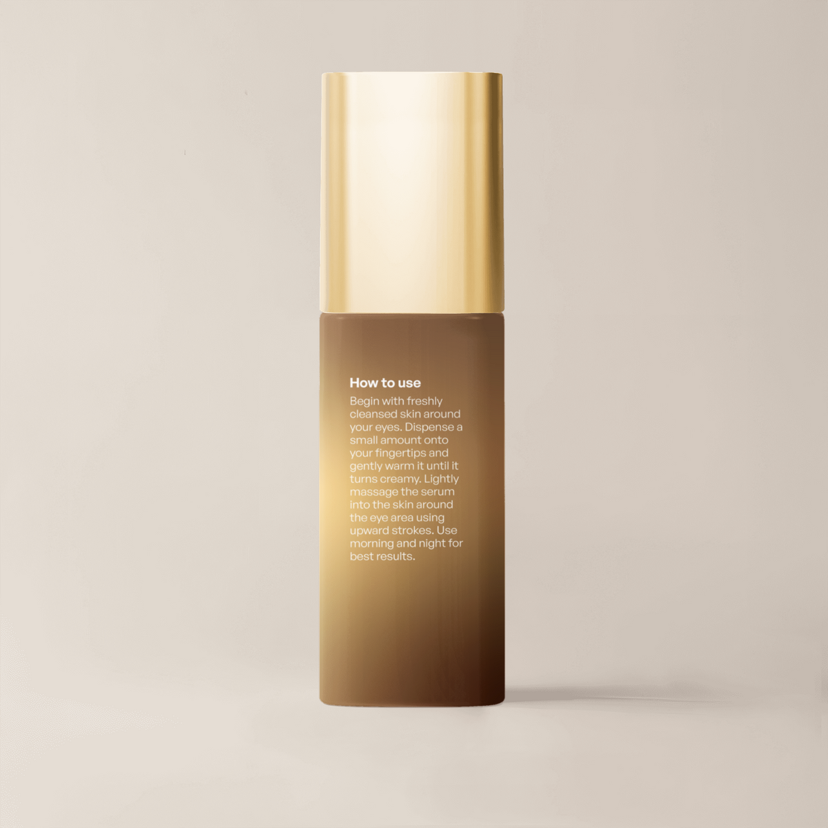 Brighten+Firm Eye Serum: Intensive Renewal Gold Cap