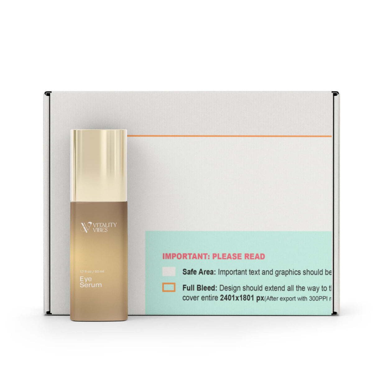 Brighten+Firm Eye Serum: Intensive Renewal Gold Cap