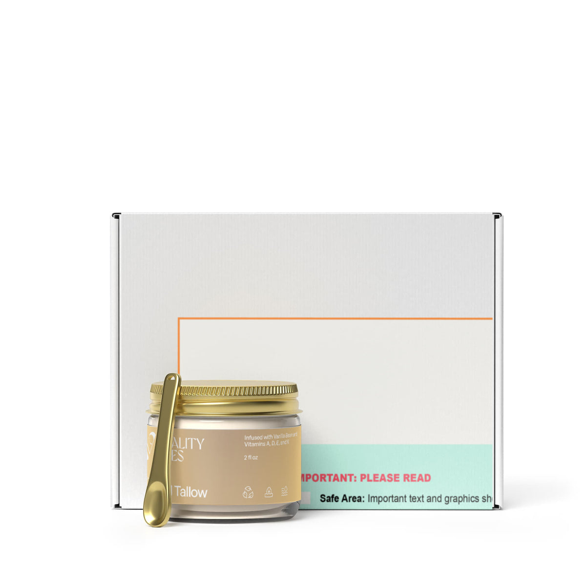 Whipped Grass-Fed Tallow Balm with Vanilla Bean